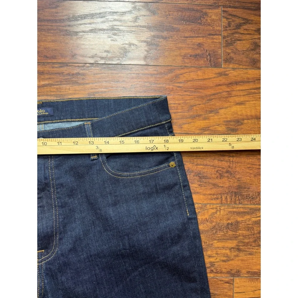 Polo Ralph Lauren Tompkins Mid Rise Skinny Jeans Mens 33 Dark Indigo Denim
